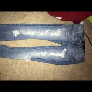 Hollister ripped jeans